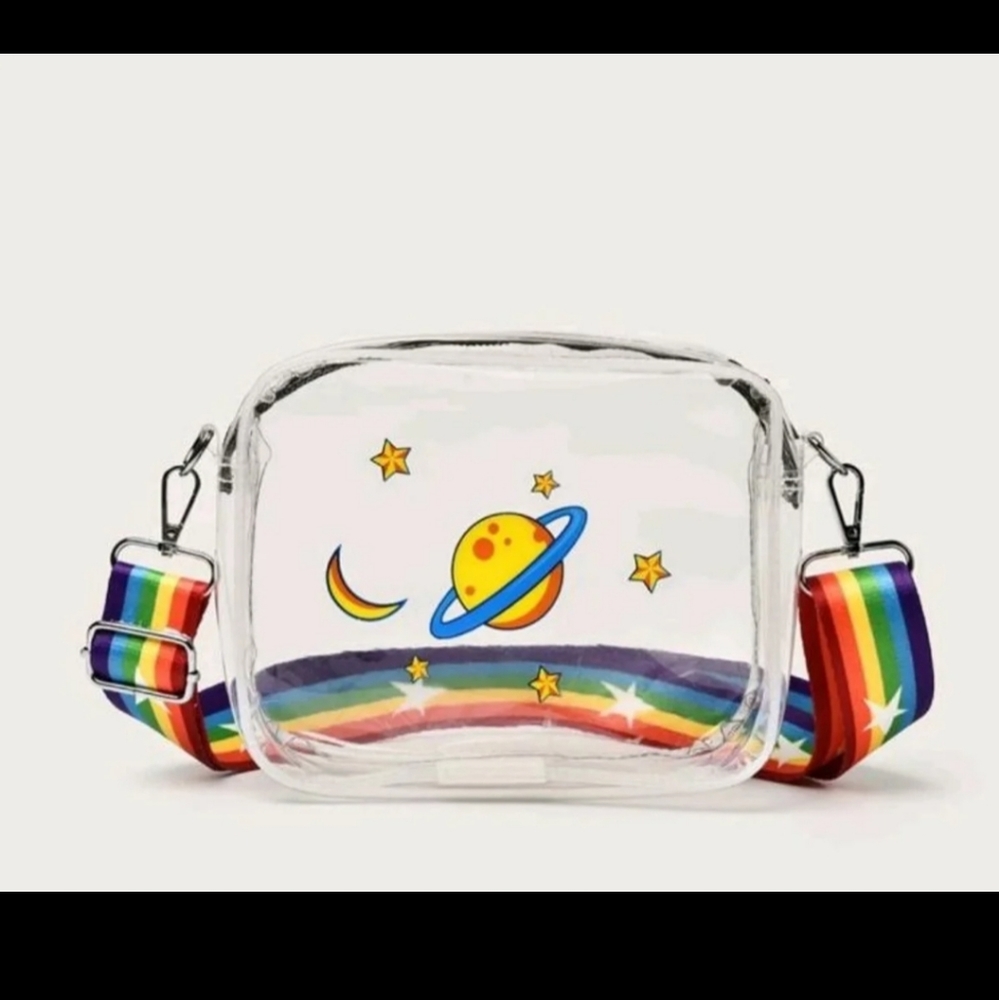 🌈Transparent Galaxy Rainbow Bag🌈